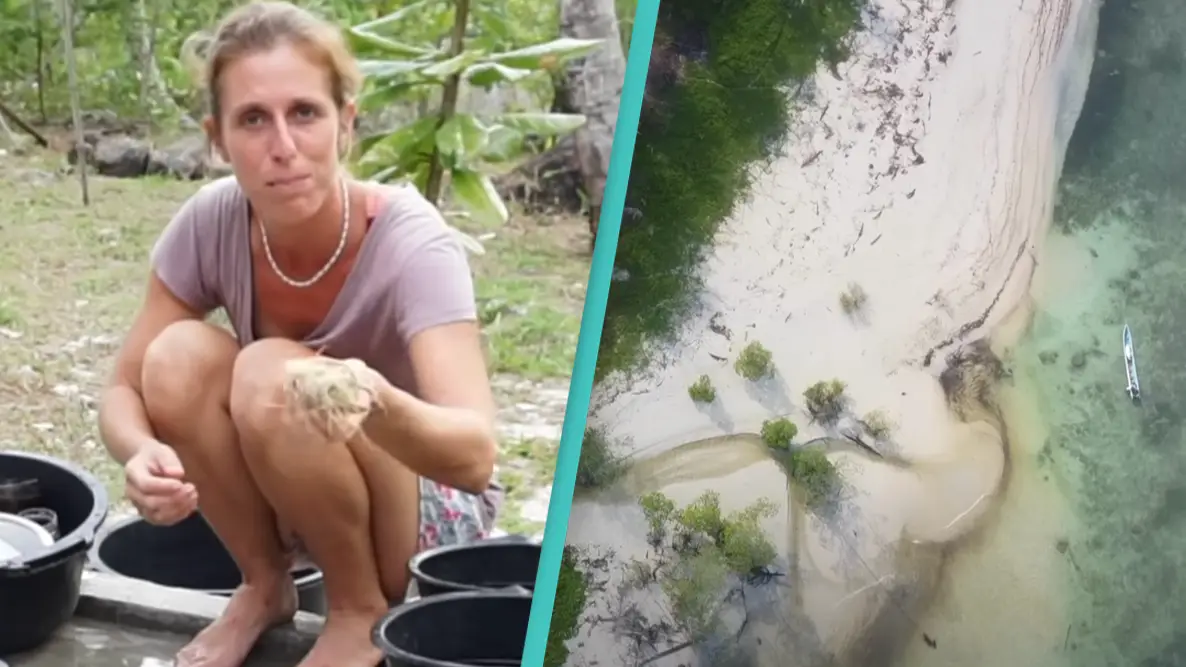 Woman living on remote tropical island with no roads or villages reveals the toughest part