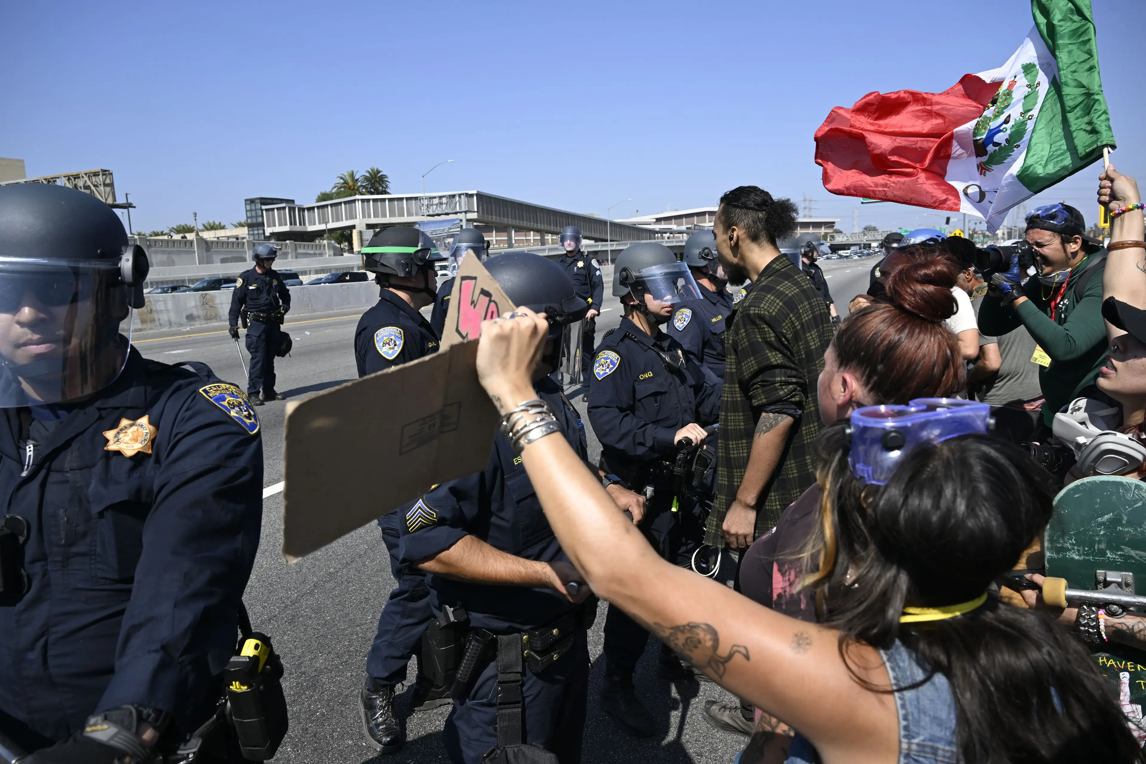 Los Angeles has seen protests already against the ICE crackdown on immigration (Tayfun Coskun/Anadolu via Getty Images)