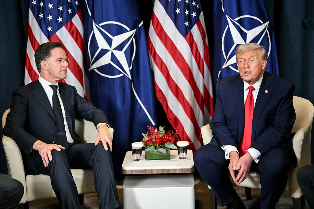 Trump and NATO's secretary general Mark Rutte on January 21, 2026 (Mandel NGAN / AFP via Getty Images)