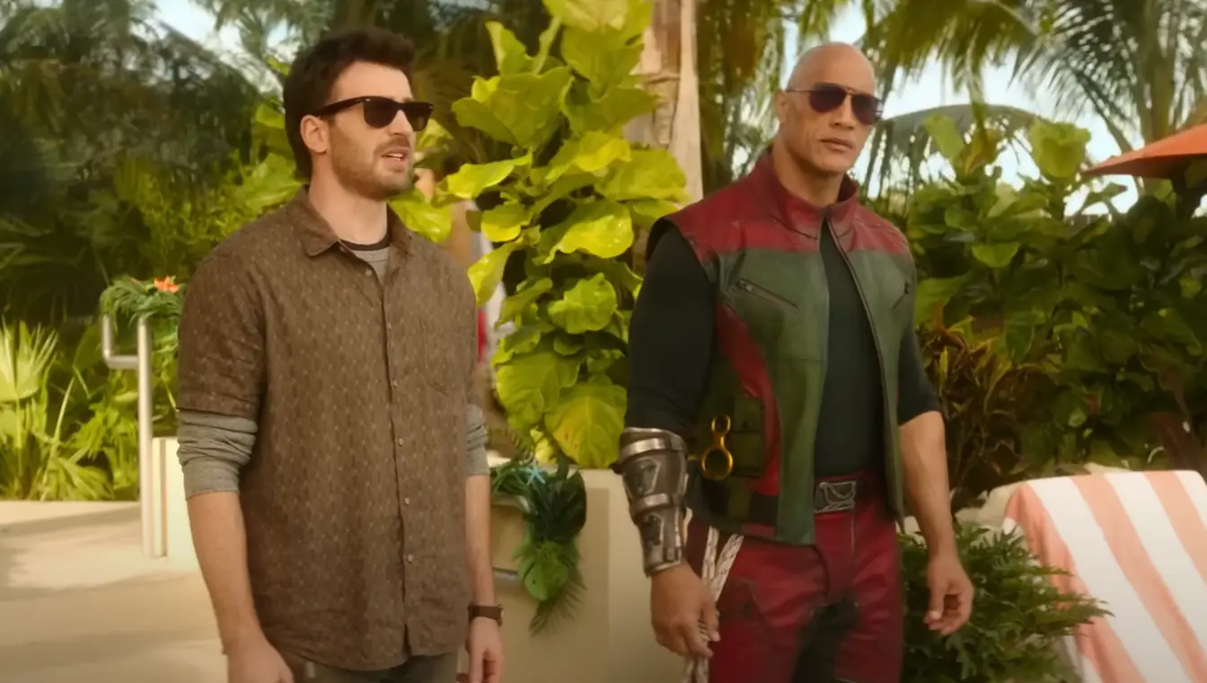 Chris Evans and Dwayne Johnson star in Red One together (Amazon MGM Studios)