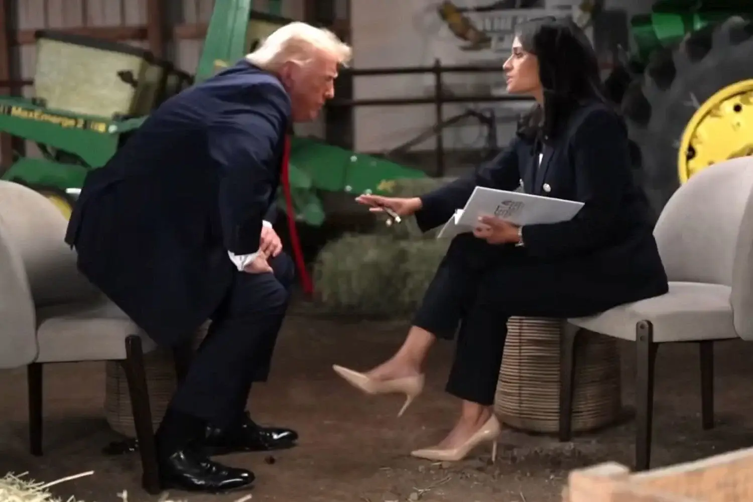 The expert noted that Trump was 'genuinely angry' following the interaction. (NBC News)