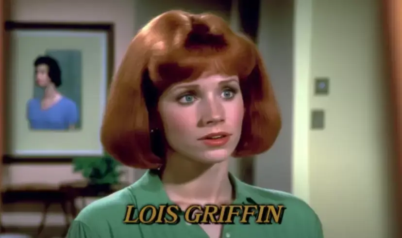 Lois Griffin in the AI mockup. (Lyrical Realms/YouTube)