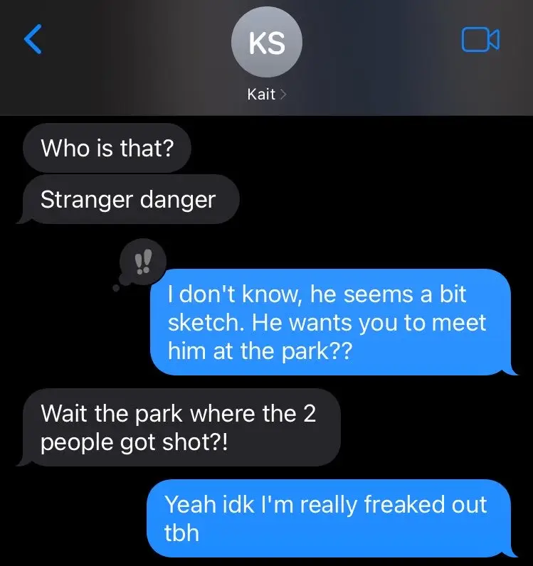 Amouranth said her staff had warned her about some suspicious behaviour (X/@amouranth)