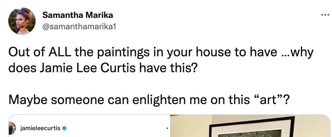 Twitter users had mixed responses to the art.