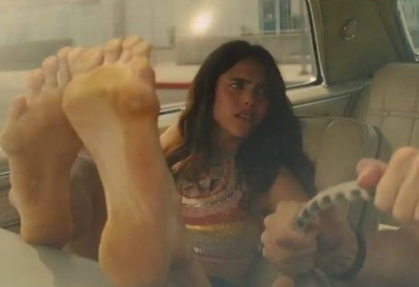 Here's a face full of feet for your weekend.