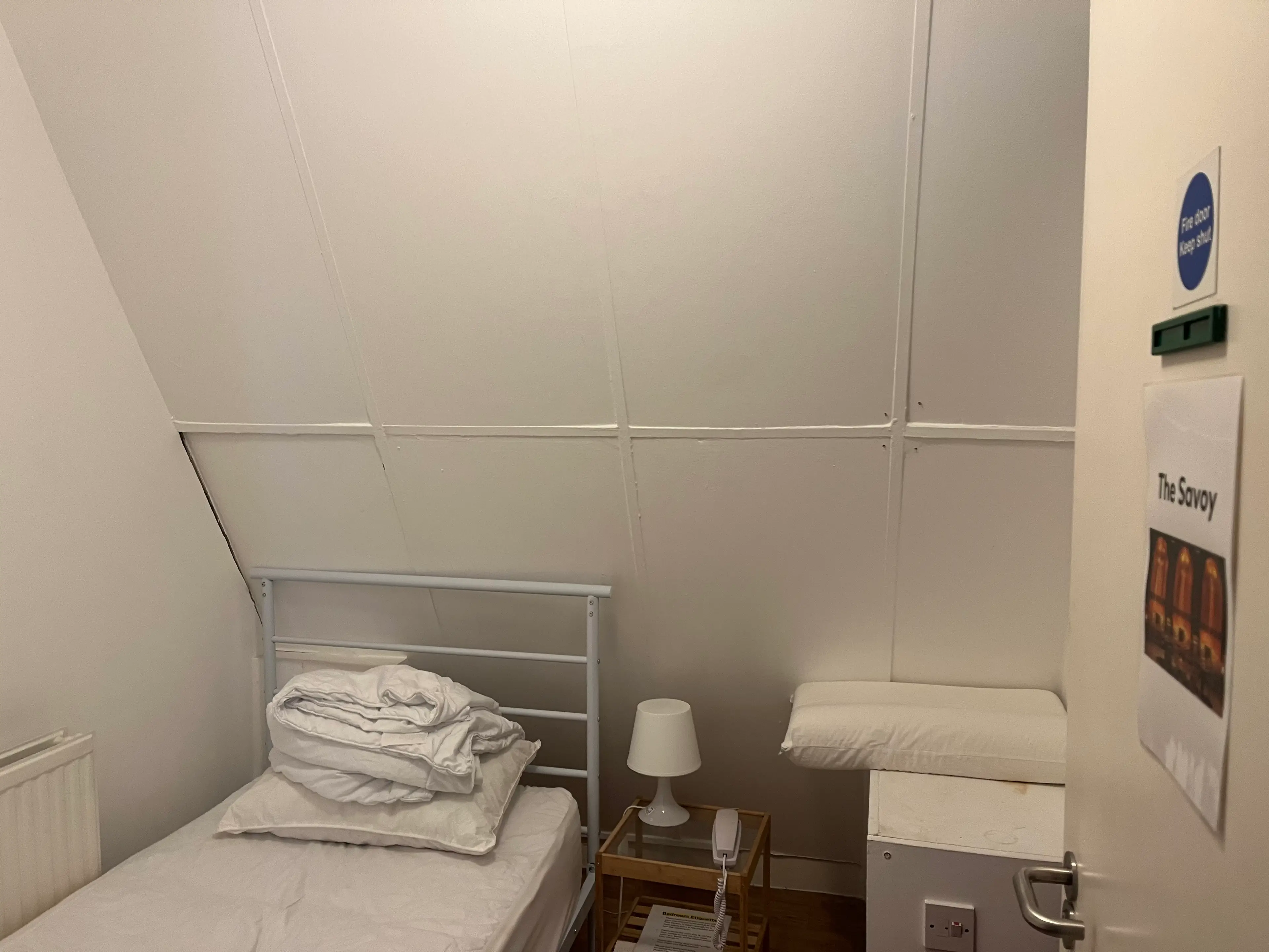 There are beds at the Samaritans' Soho branch for volunteers who are on late shifts. 