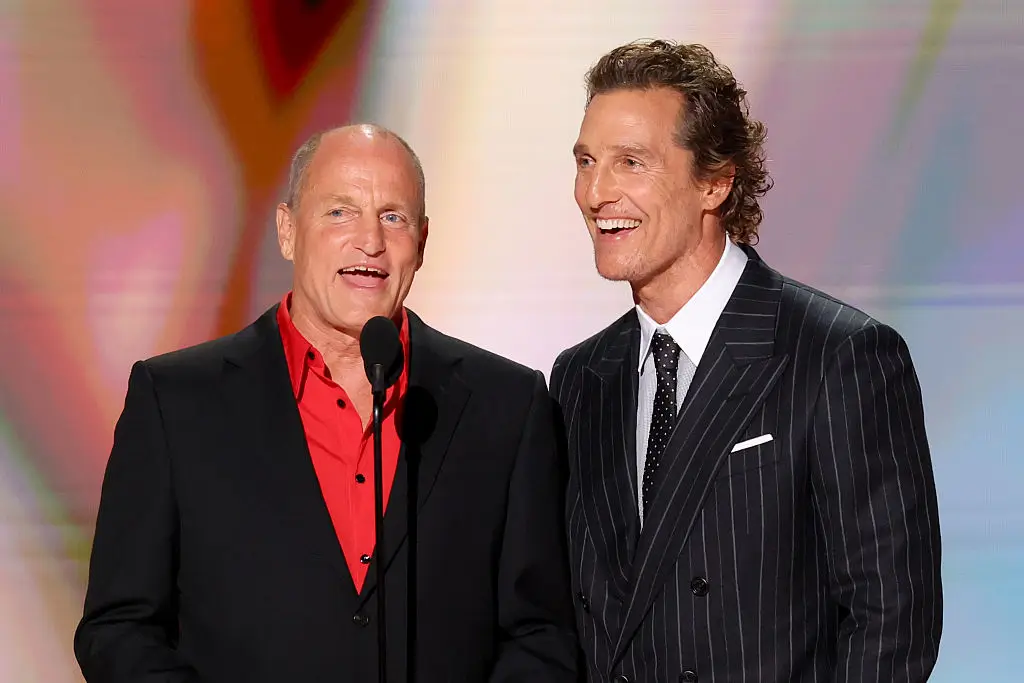 It doesn't look like McConaughey and Harrelson will be taking a DNA test anytime soon (Photo by Rich Polk/Variety via Getty Images)