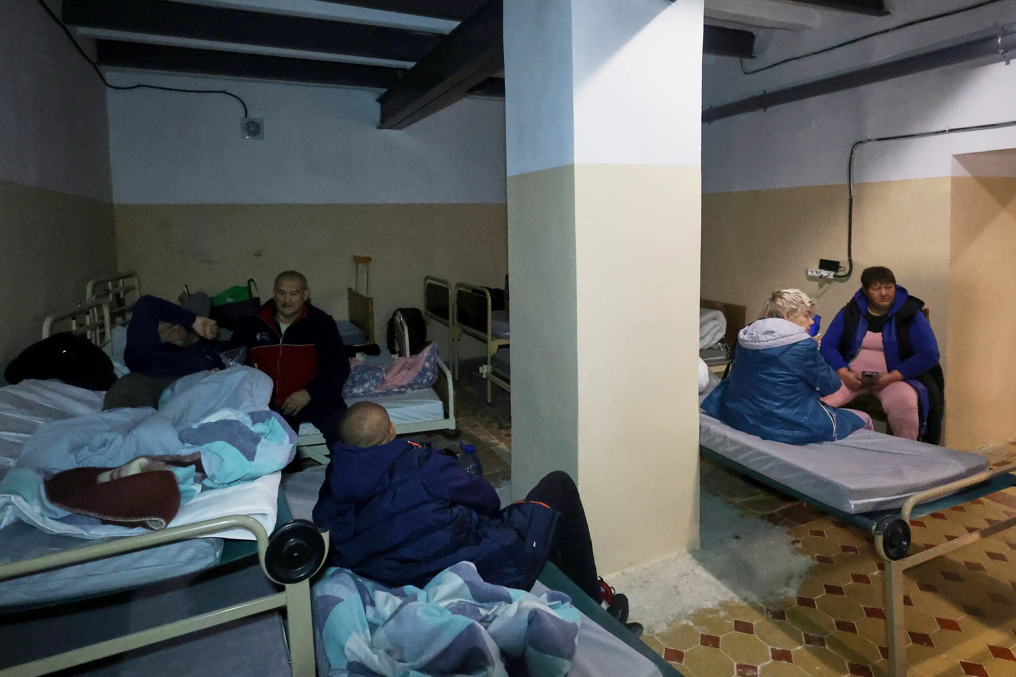 Get underground. Fast. (Viacheslav Madiievskyi/Ukrinform/NurPhoto via Getty Images)