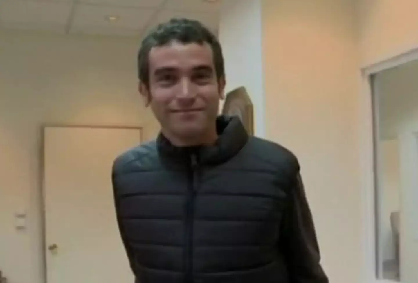 Eitam Lachover still smiled for the camera (Channel 1 Israel) 