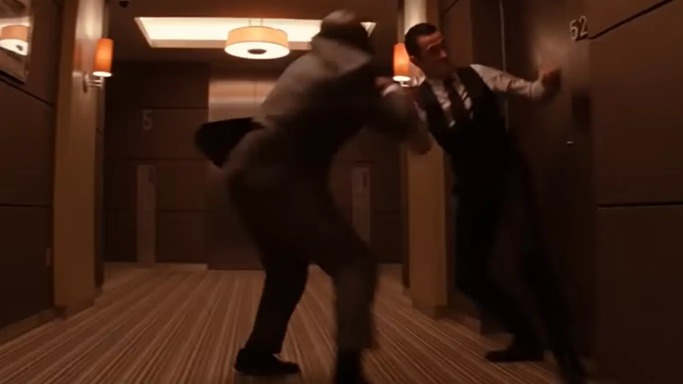 The scene was impressively done without any CGI.