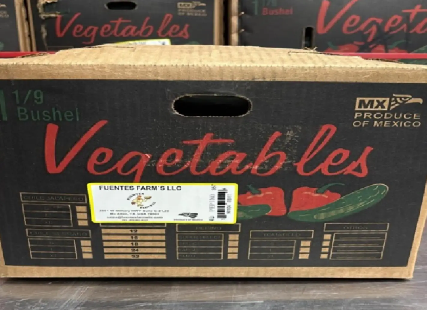 The cucumbers in question (FDA)