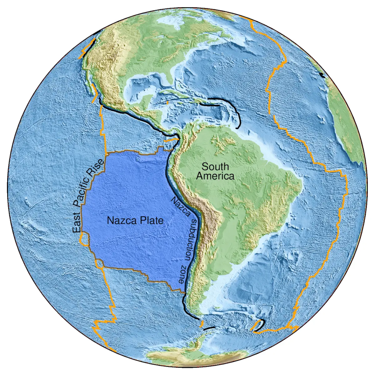 A map of the East Pacific Rise region where the discovery of an ancient seafloor was made (Jingchuan Wang)