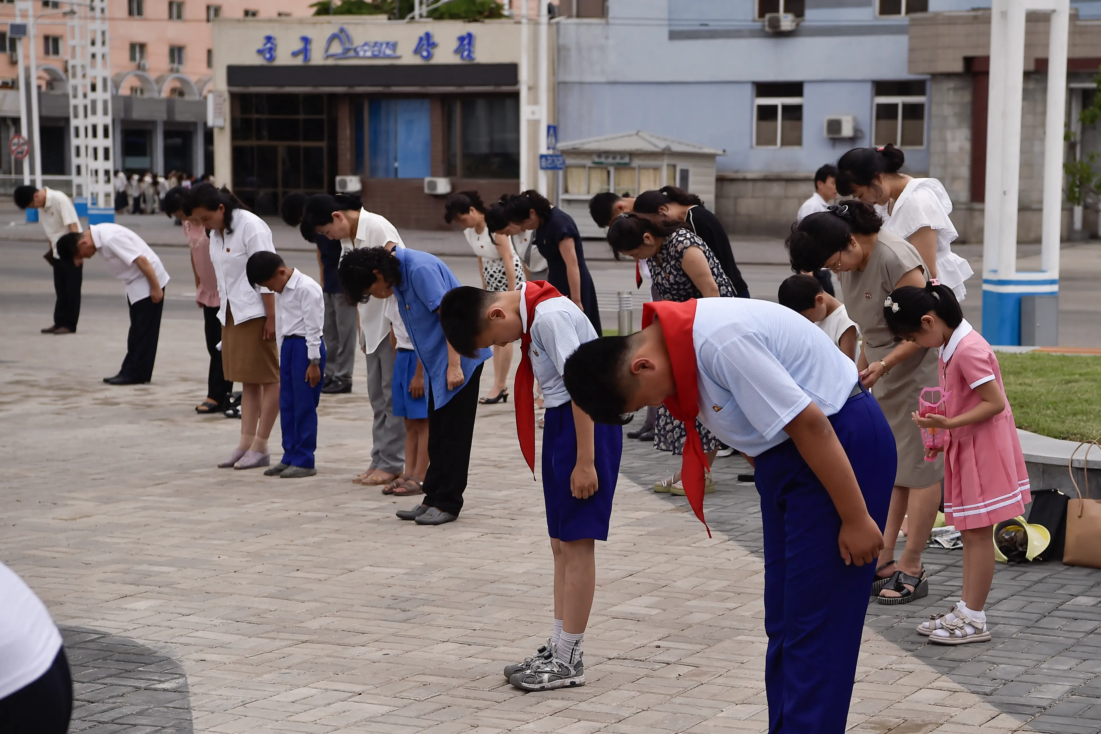 People are even checked for not using South Korean language. (KIM WON JIN/AFP via Getty Images)