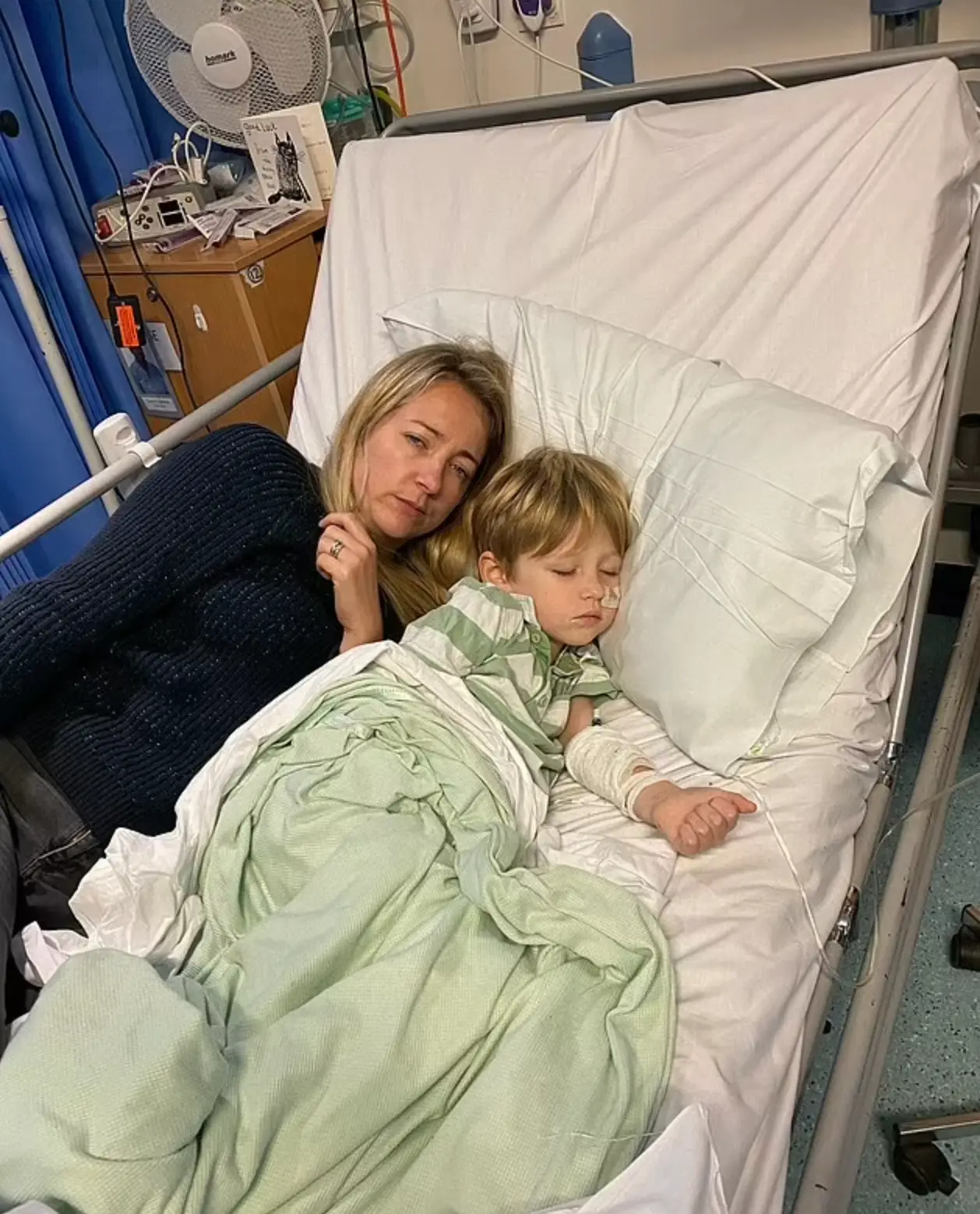 Ceri Menai-Davis with Hugh soon after his devastating cancer diagnosis (Ceri Menai-Davis)