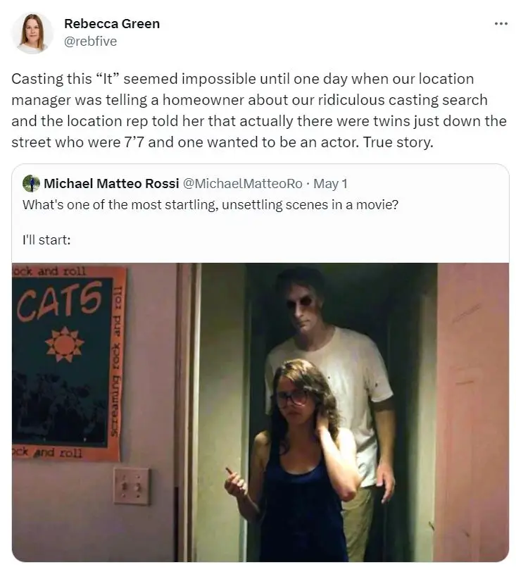 The casting happened following a chance meeting.