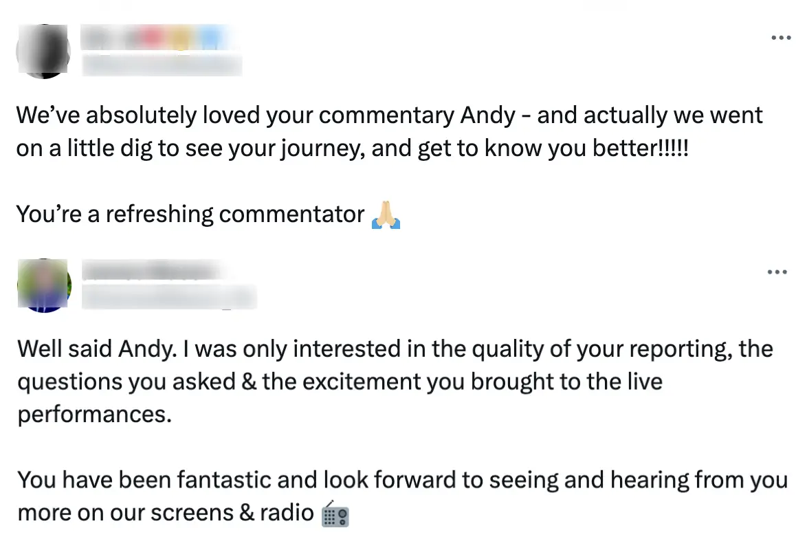 People were quick to praise the reporter. (X)