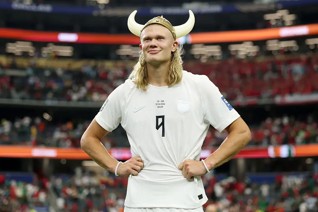 For his part, Haaland has shown no hard feelings toward England's success, telling ESPN UK he wanted the team to "do well" as they progress to face Argentina. (Photo by Julian Finney - FIFA/FIFA via Getty Images)