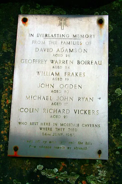 Six men drowned in Mossdale Caverns, in England's Yorkshire Dales, after flooding on June 24, 1967. (Steve Partridge)