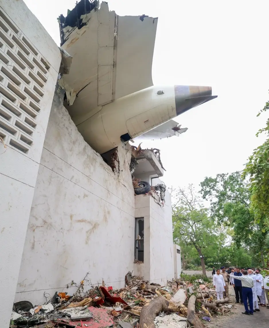 There is thought to be only one survivor from the plane crash carrying 242(Narendra Modi/Twitter)