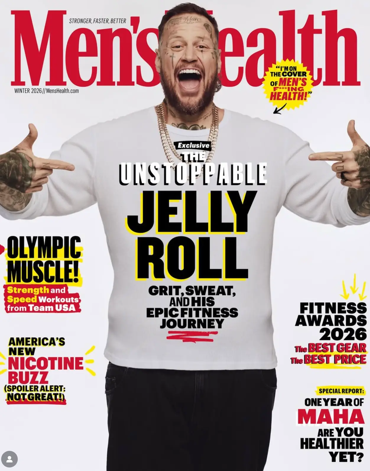 He showcased his weight loss on the cover of Men's Health (Men's Health/abdmstudio)