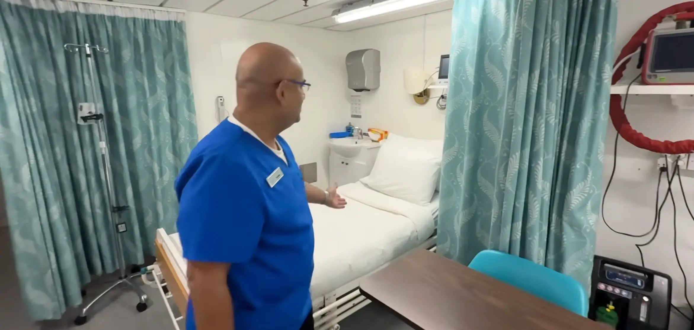 The cruise ship has a ward just like a hospital (YouTube/Living Life on a Cruise)
