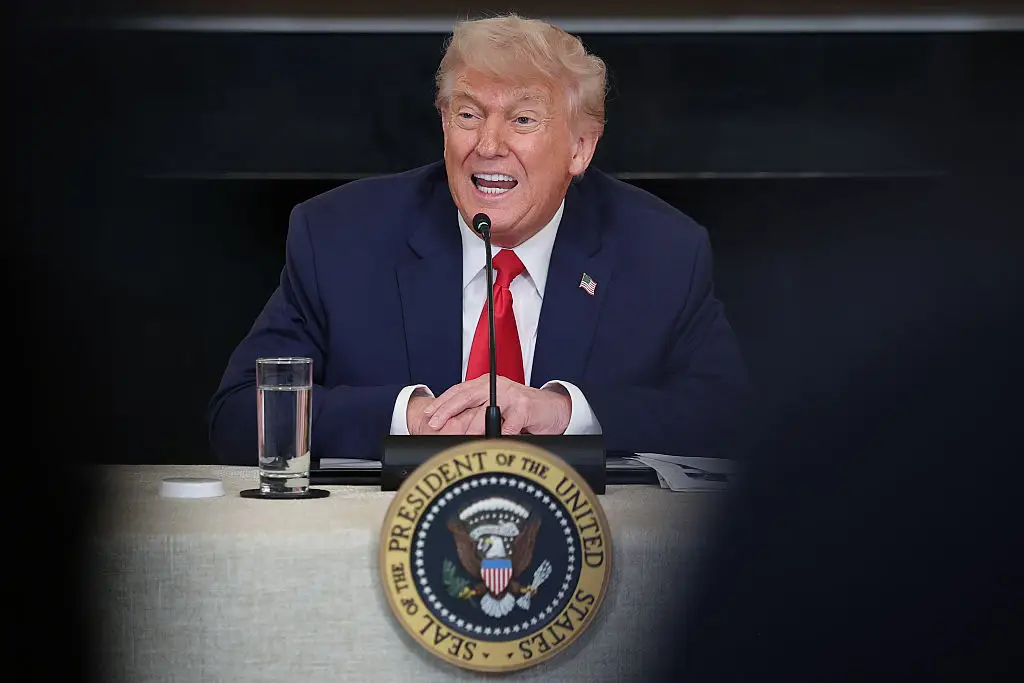 The Trump administration claims the US has been footing the bill for most of the defense support for years (Win McNamee/Getty Images)