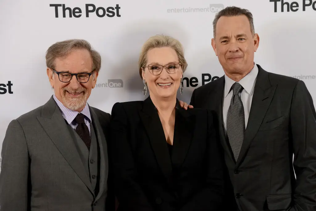 Director Steven Spielberg has worked with esteemed actors Meryl Streep and Tom Hanks, but neither received a mention (Dave J Hogan/Dave J Hogan/Getty Images)
