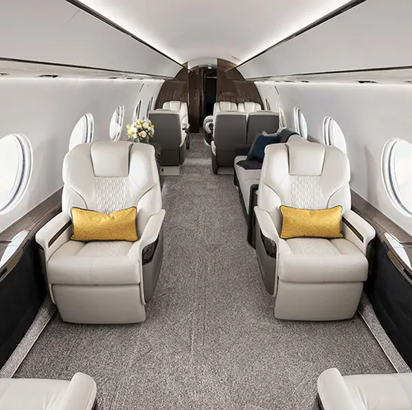 The inside of a Gulfstream G700 (Gulfstream)