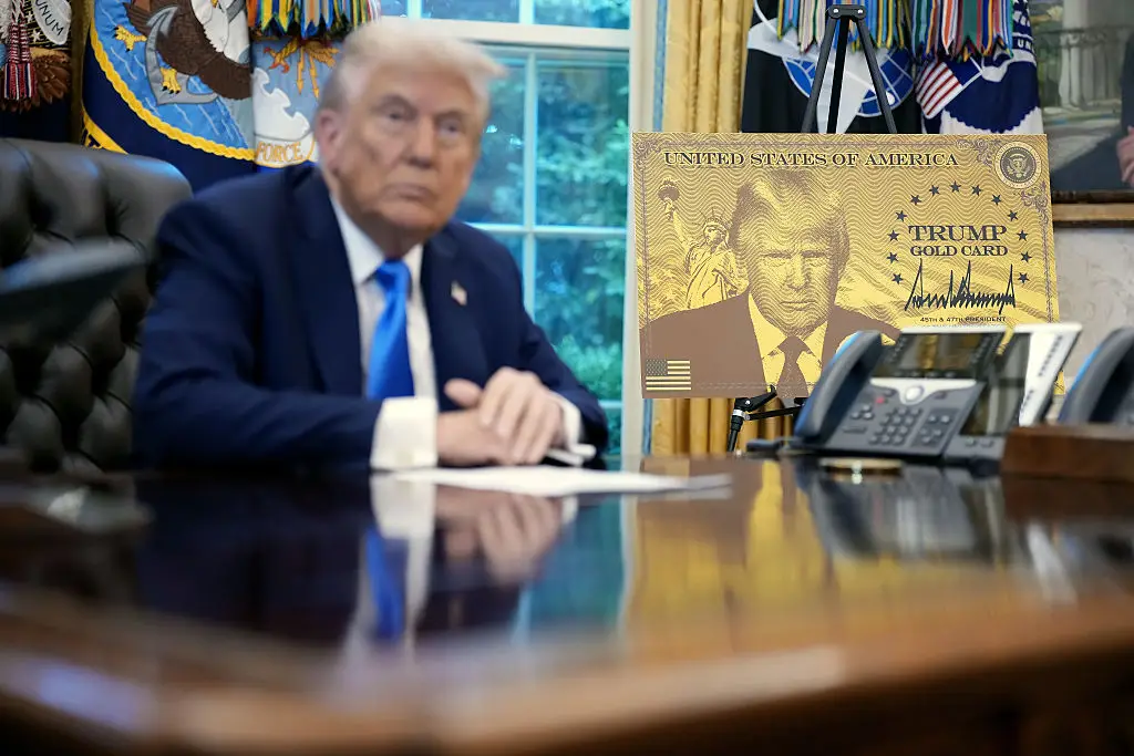 Trump's Gold Card Visa promised much, but has delivered little so far (Photo by Andrew Harnik/Getty Images)