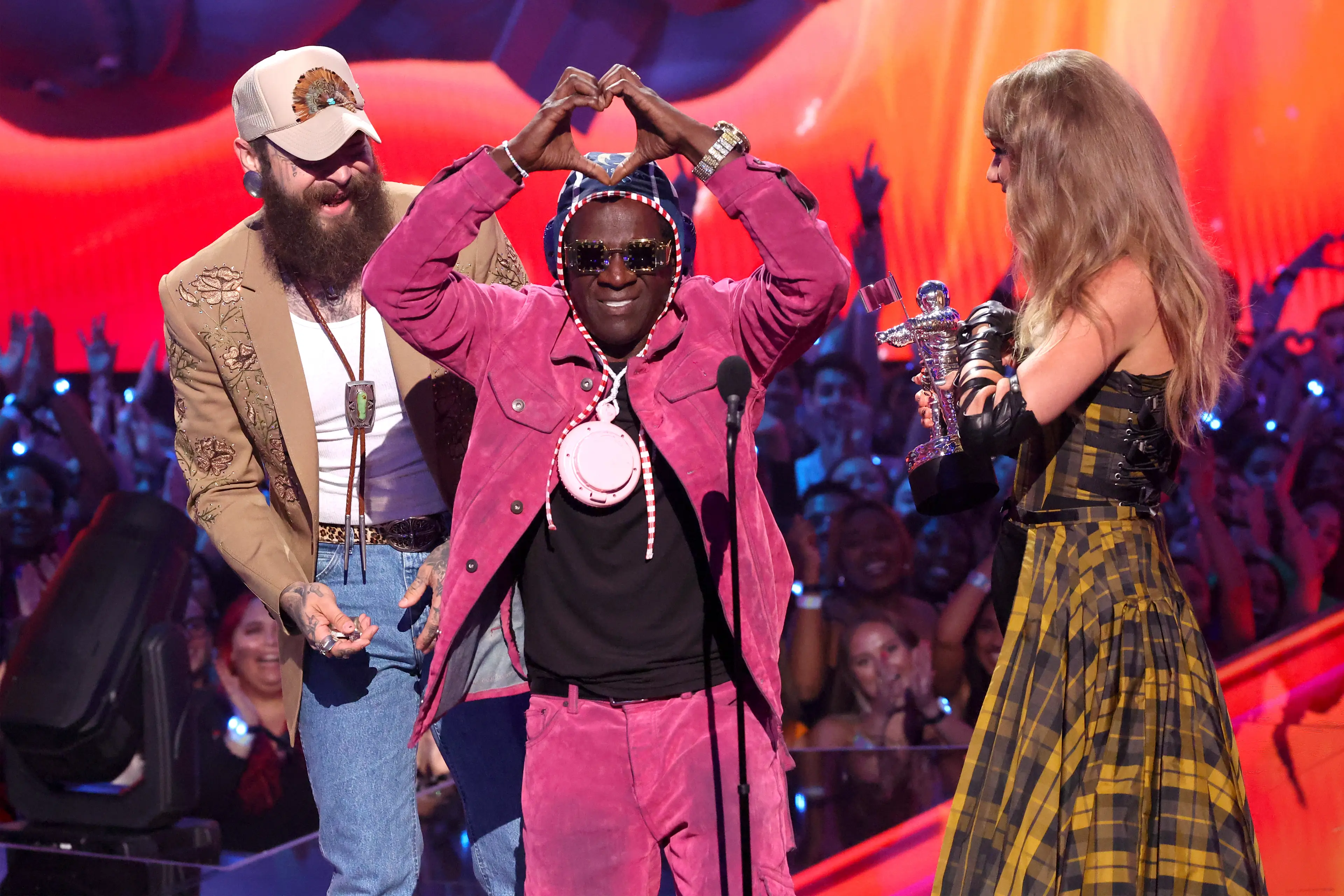 Flav has even been given the nickname 'King Swiftie' for his overwhelming support for the star (Mike Coppola/Getty Images for MTV)