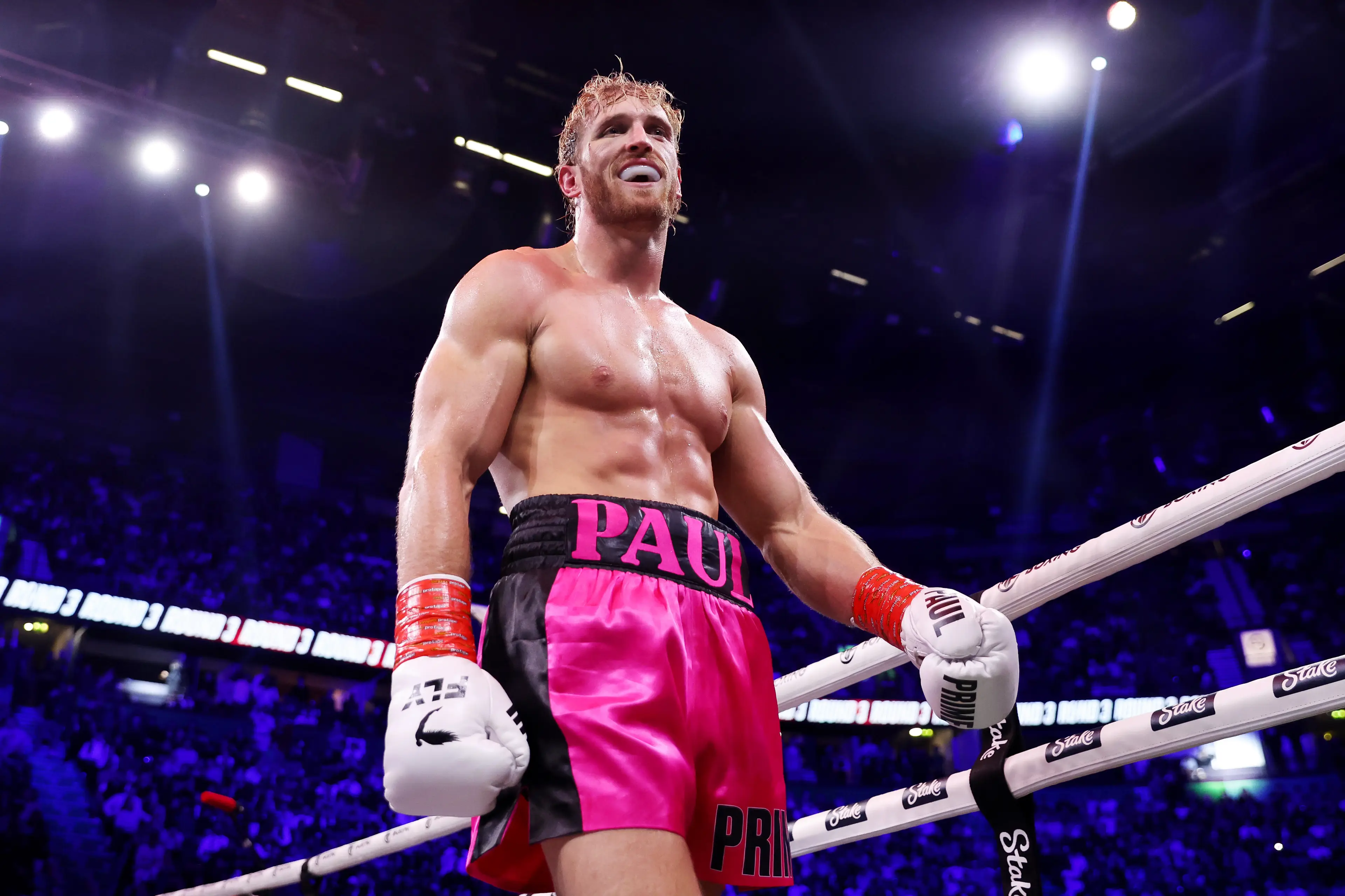 Paul won the epic boxing bout.