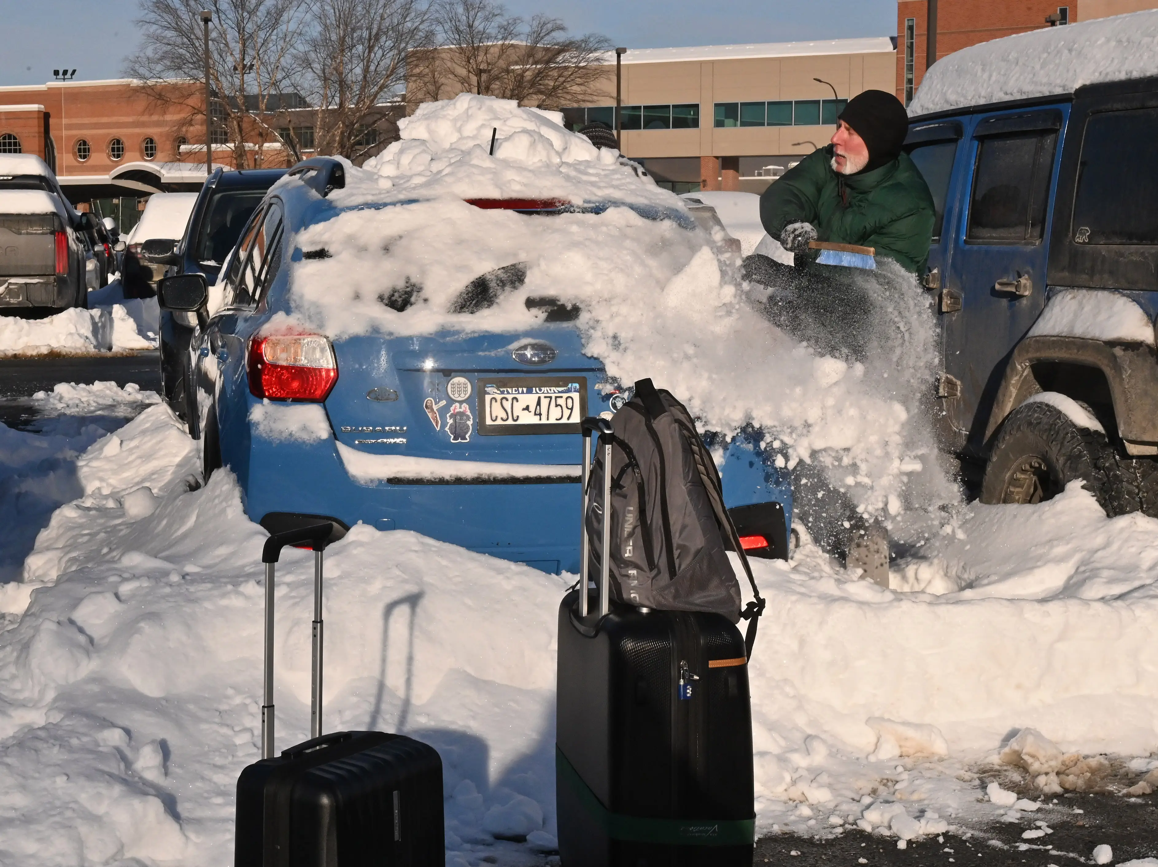 Heavy snowfall is predicted in much of the US this winter (Lori Van Buren/Albany Times Union via Getty Images)