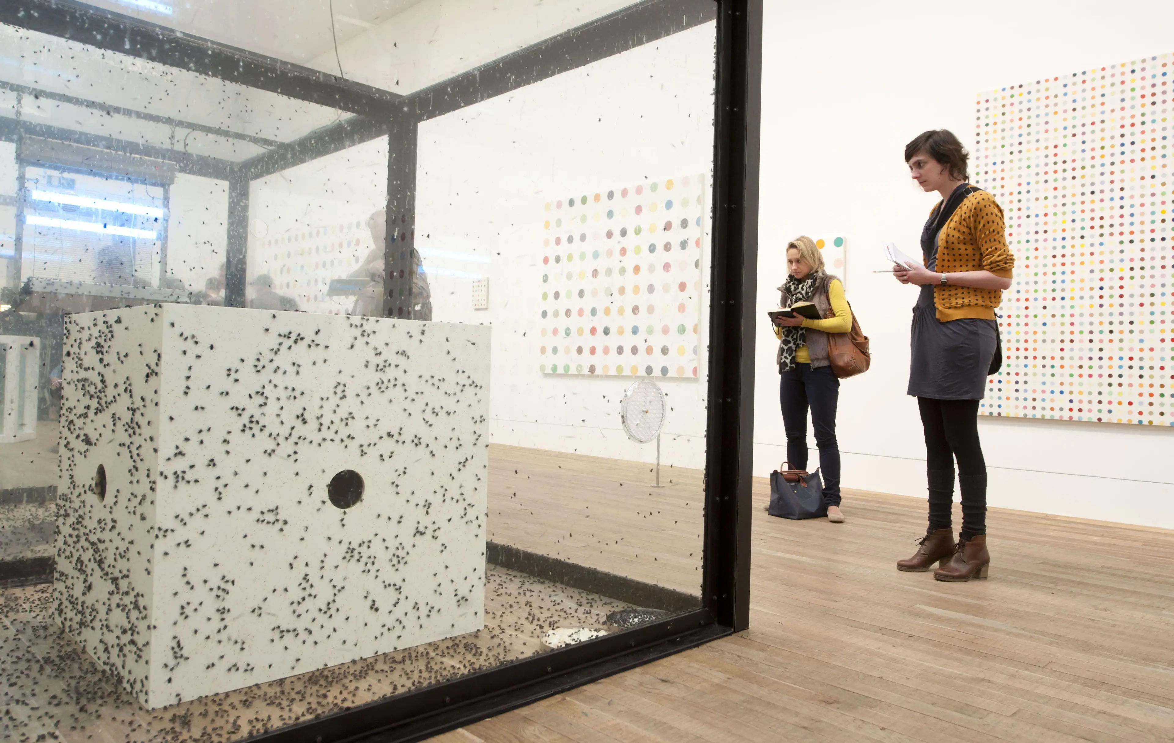 The piece has been removed following complaints from PETA.