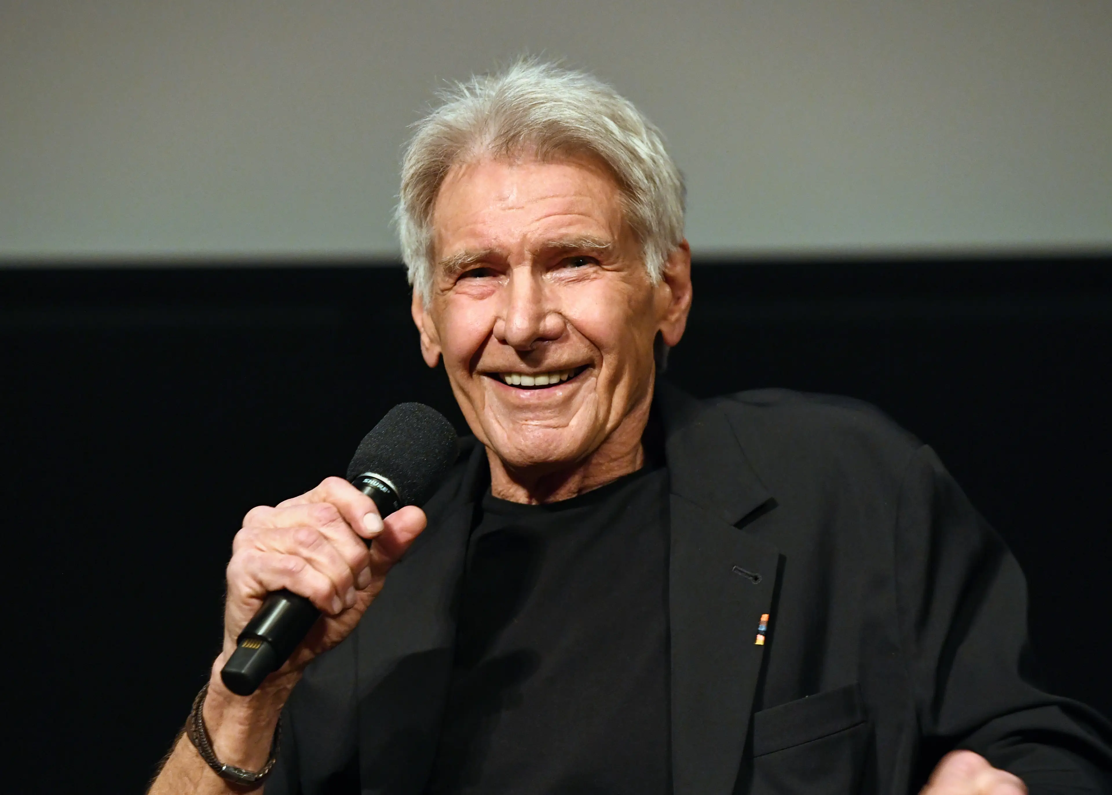 Harrison Ford met his wife at the Golden Globes in 2010 (Jon Kopaloff/Getty Images for Paramount+)