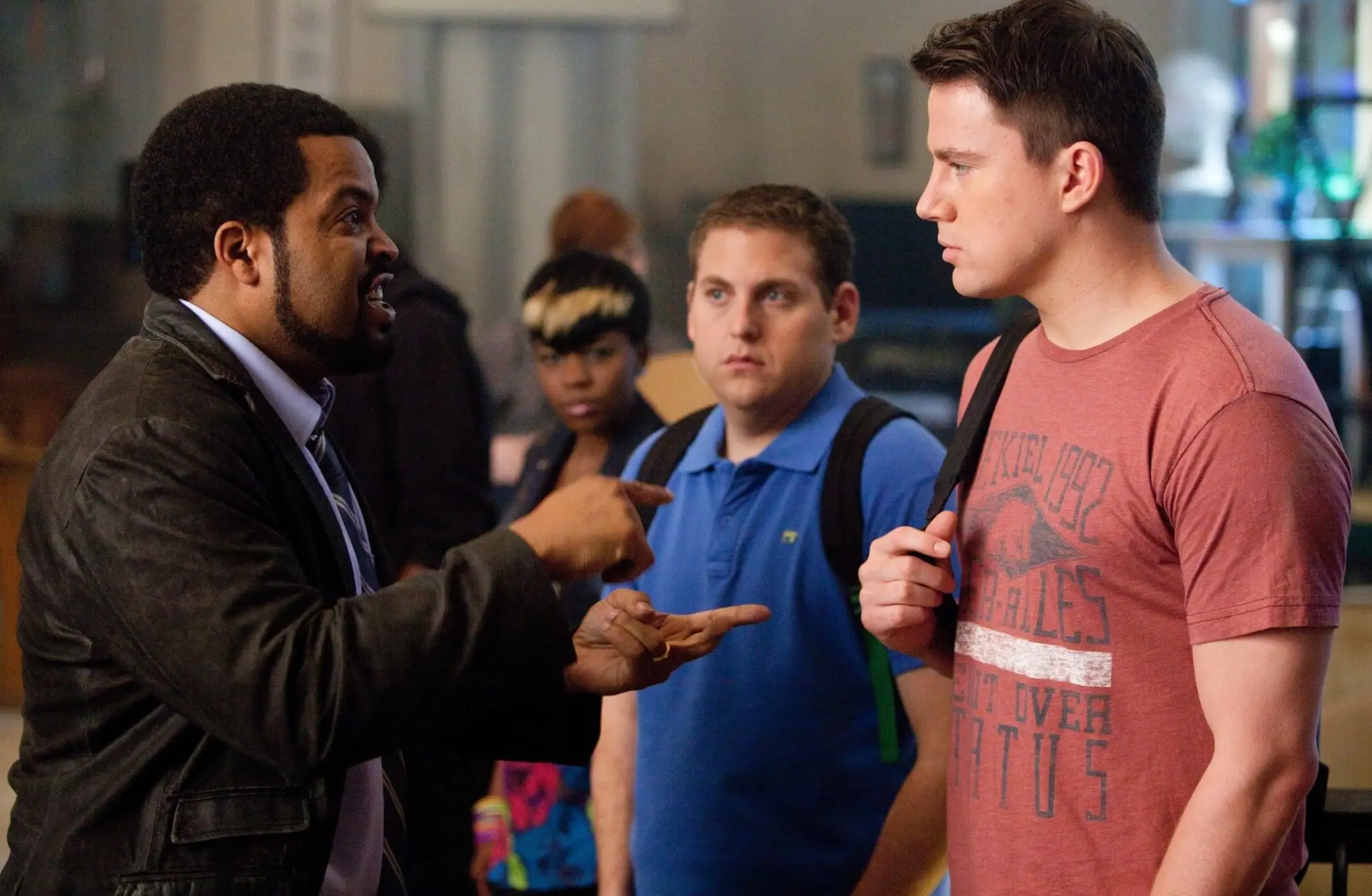 Ice Cube, Channing Tatum and Jonah Hill in 21 Jump Street. (Columbia Pictures)