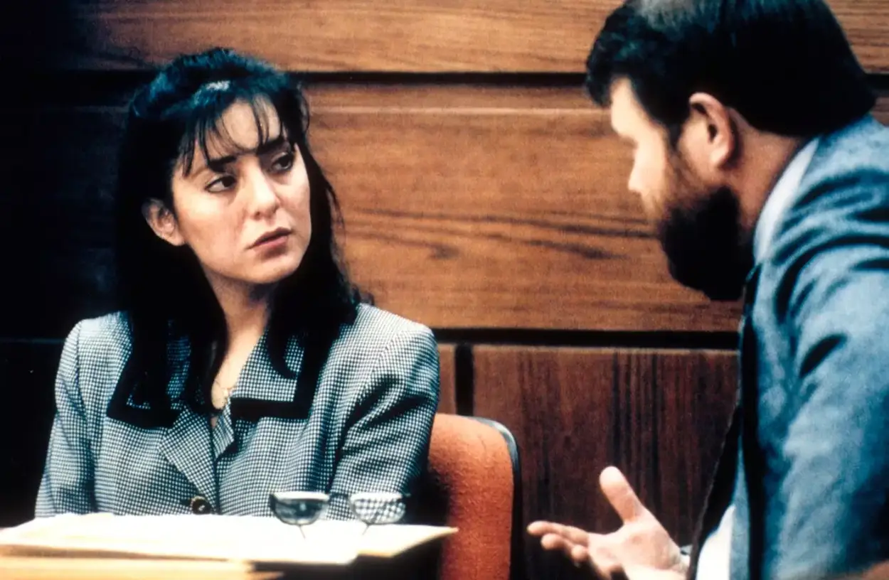 Lorena Bobbitt during the trial in 1994 (Jeffrey Markowitz/Sygma via Getty Images)