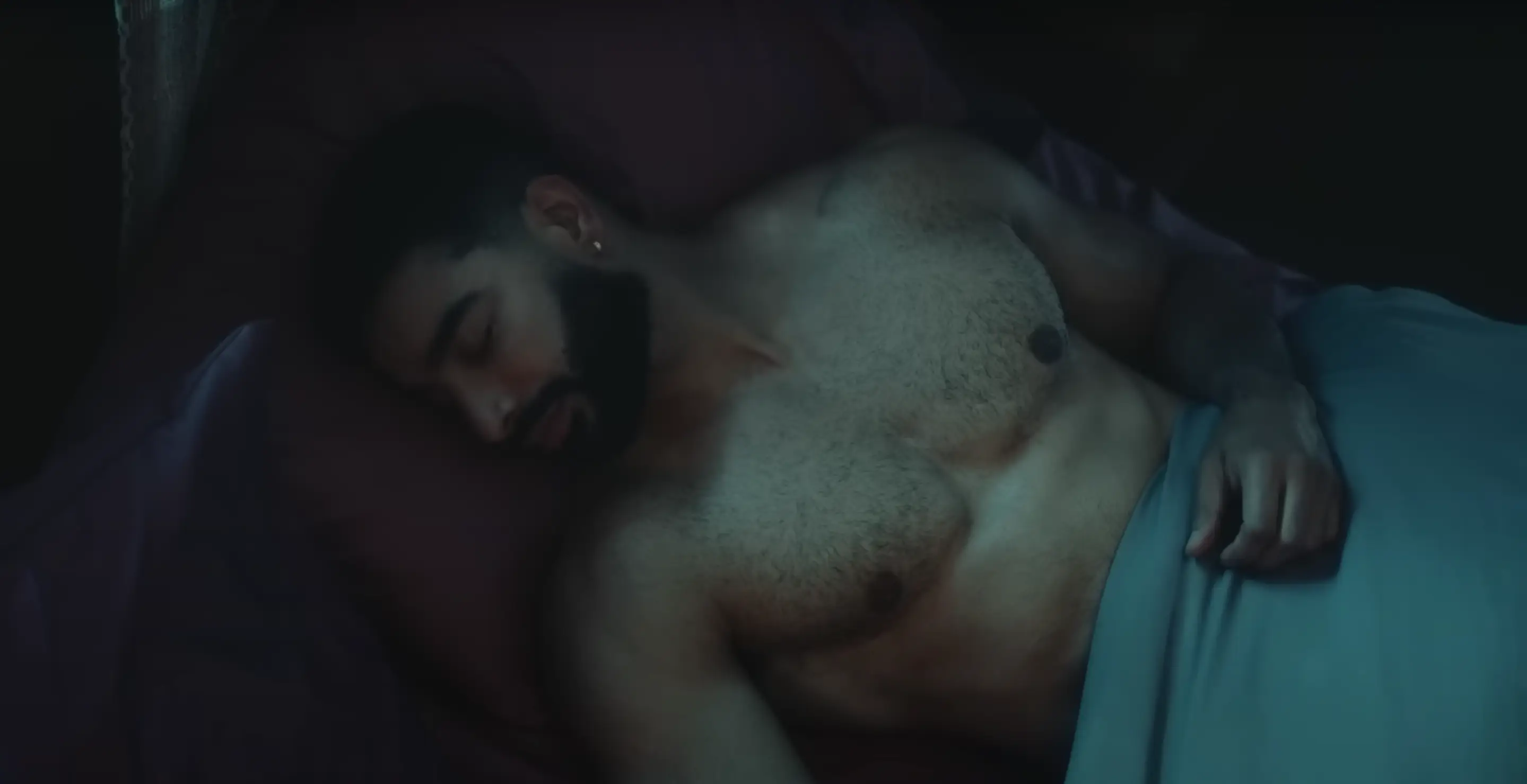 Ashley fast asleep in the 'Lavender Haze' music video.