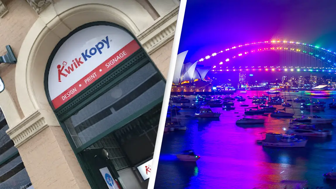 Kwik Kopy/Google. Robert Wallace / Wallace Media Network / Alamy Stock Photo