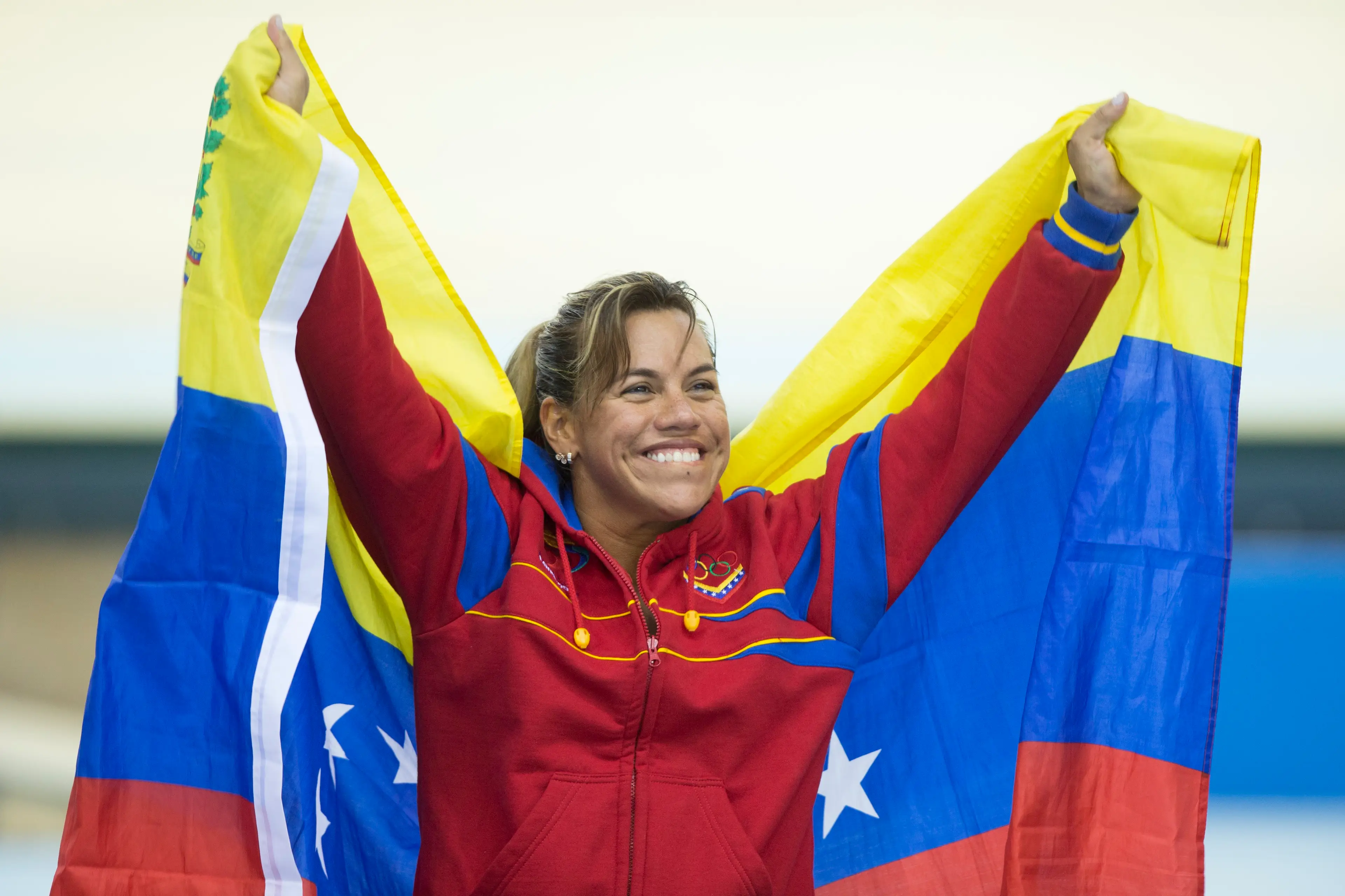 Olympic cyclist Daniela Larreal Chirinos has died. (Miguel Tovar/LatinContent via Getty Images)