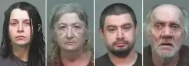 From left to right, Elizabeth, Christina, Gary Jr. and Gary Sr. (Southeastern Ohio Regional Jail)