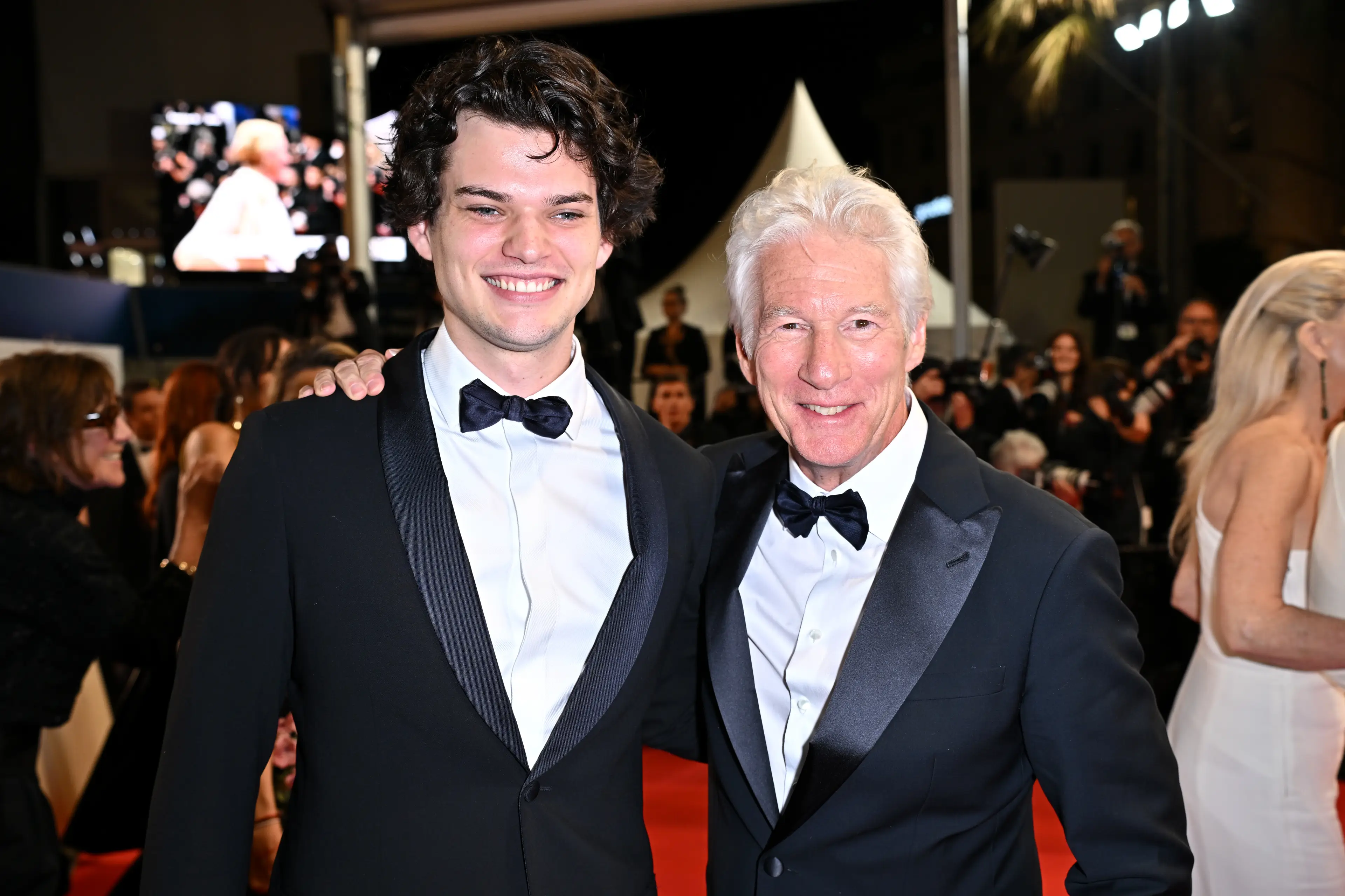 Homer Gere and dad Richard Gere (Stephane Cardinale - Corbis/Corbis via Getty Images)