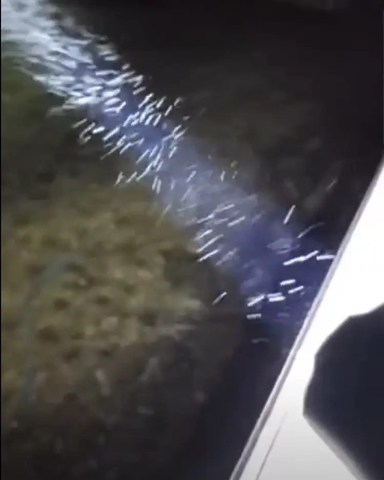 Many have speculated as to what the white dust could be.