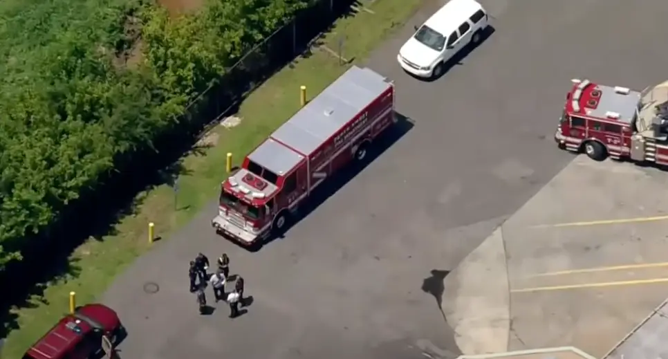 The woman who died has not been named.