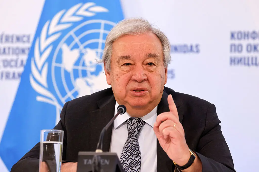 The UN chief has detailed what must happen next (LUDOVIC MARIN/AFP via Getty Images)