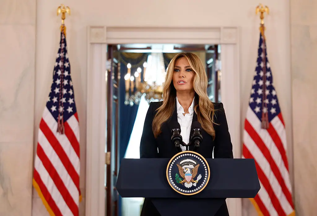 The First Lady has spoken about her work helping to reunite children with their families in Ukraine (Kevin Dietsch/Getty Images)