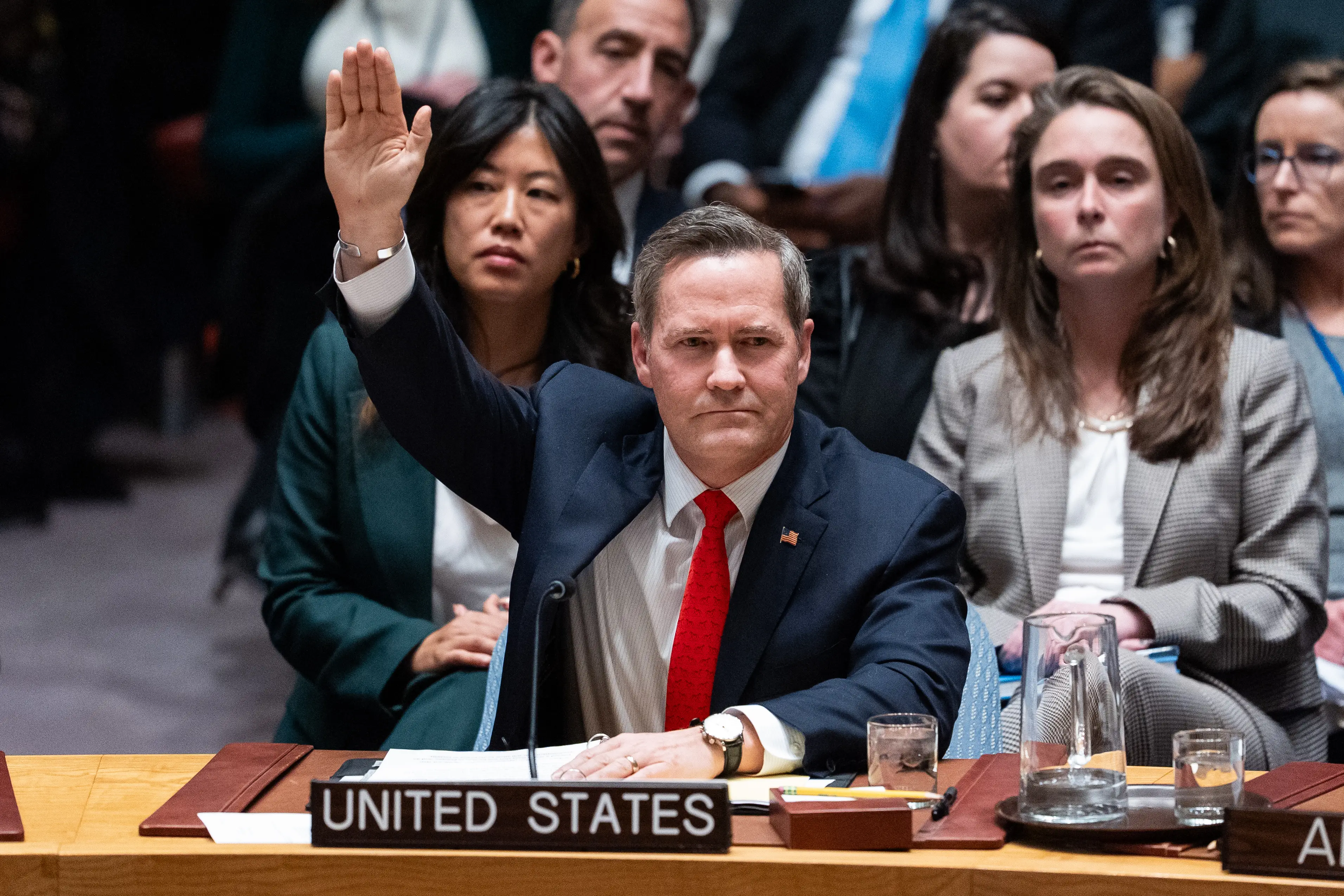 Mike Waltz addressed the UN Security Council on Monday (Adam Gray/Getty Images)