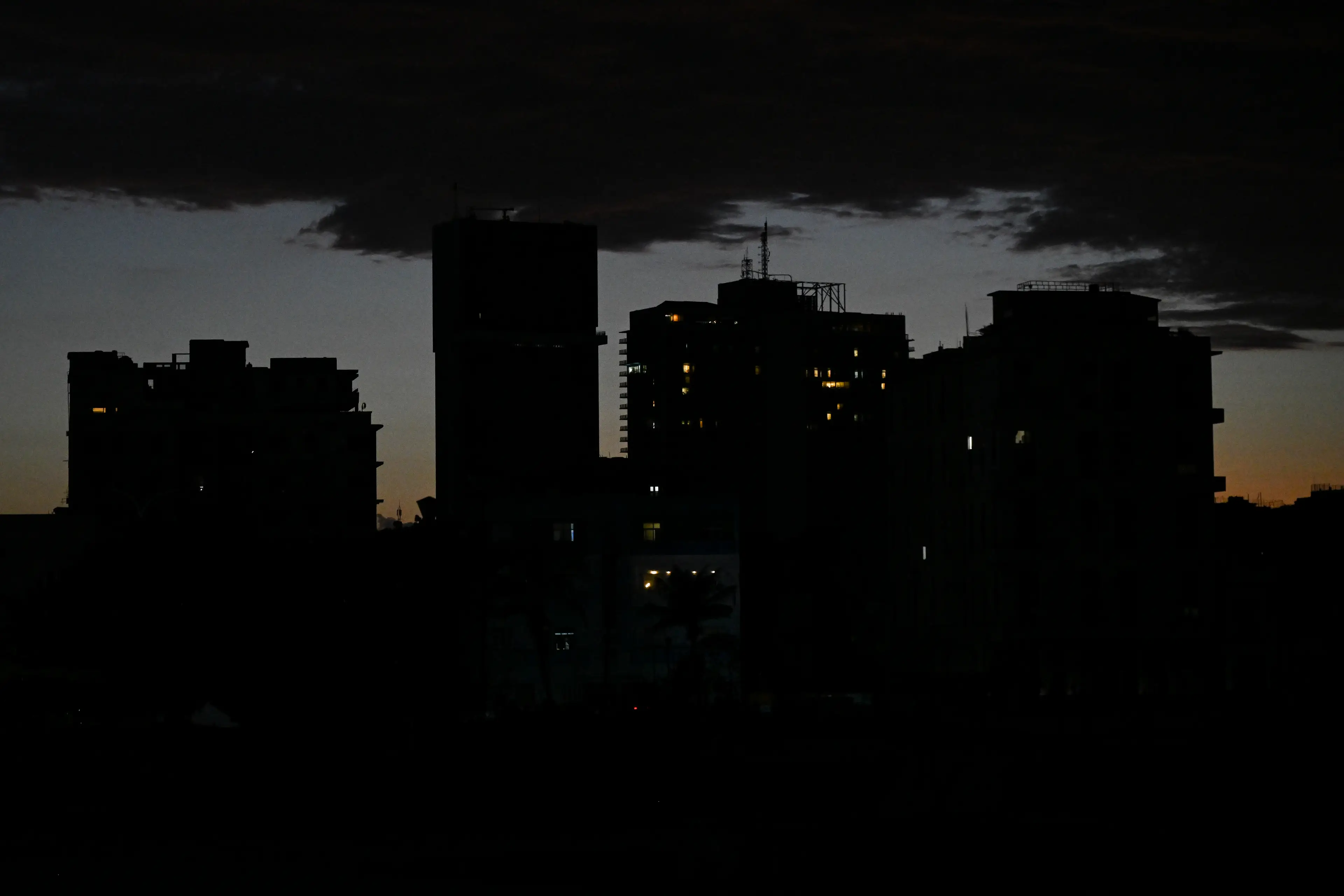 Havana in a blackout in March 2026 after the US cut off Venezuelan oil exports, which supply the Cuban power grid (Yamil LAGE / AFP via Getty Images)