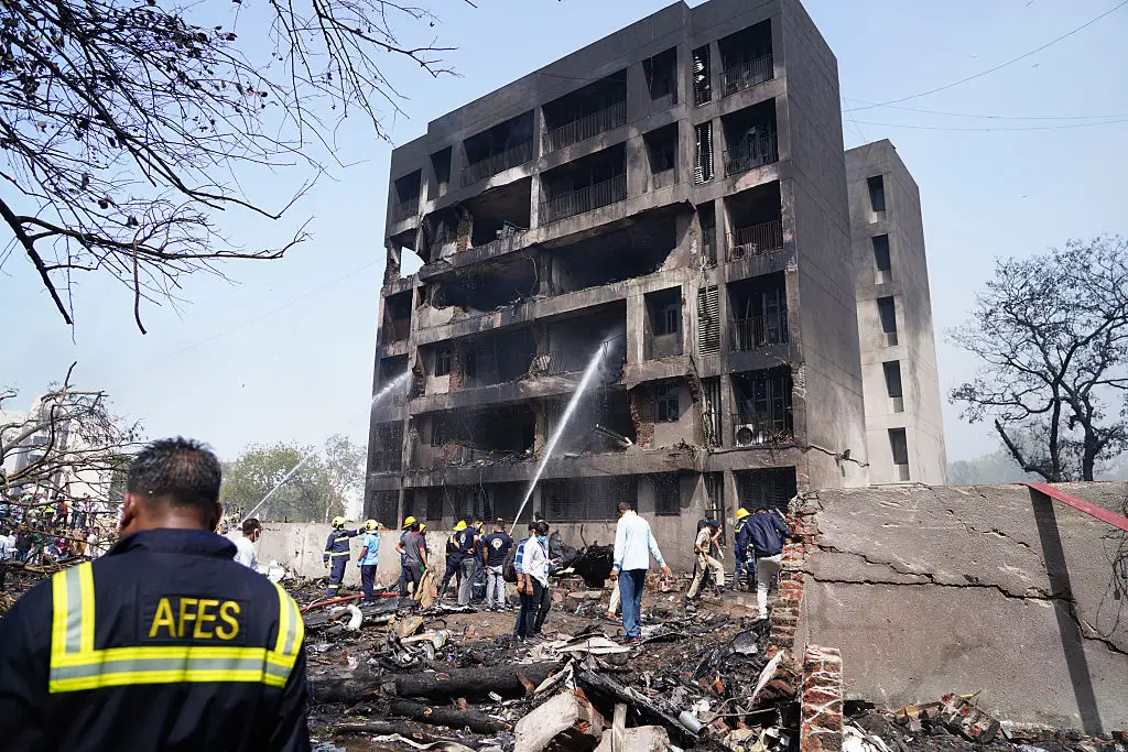 The devastation from the Air India jet has been widespread (Siddharaj Solanki/Bloomberg via Getty Images)