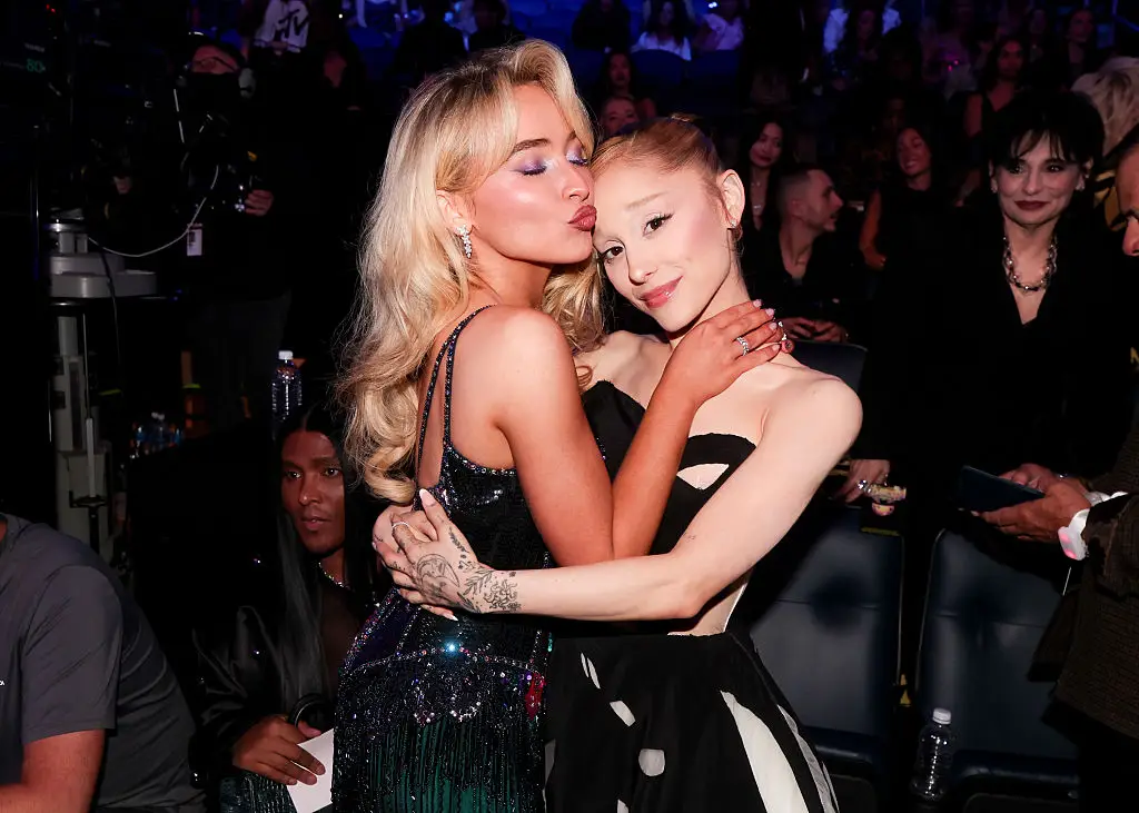 Ariana Grande and Sabrina Carpenter were both big winners of the night (Christopher Polk/Billboard via Getty Images)