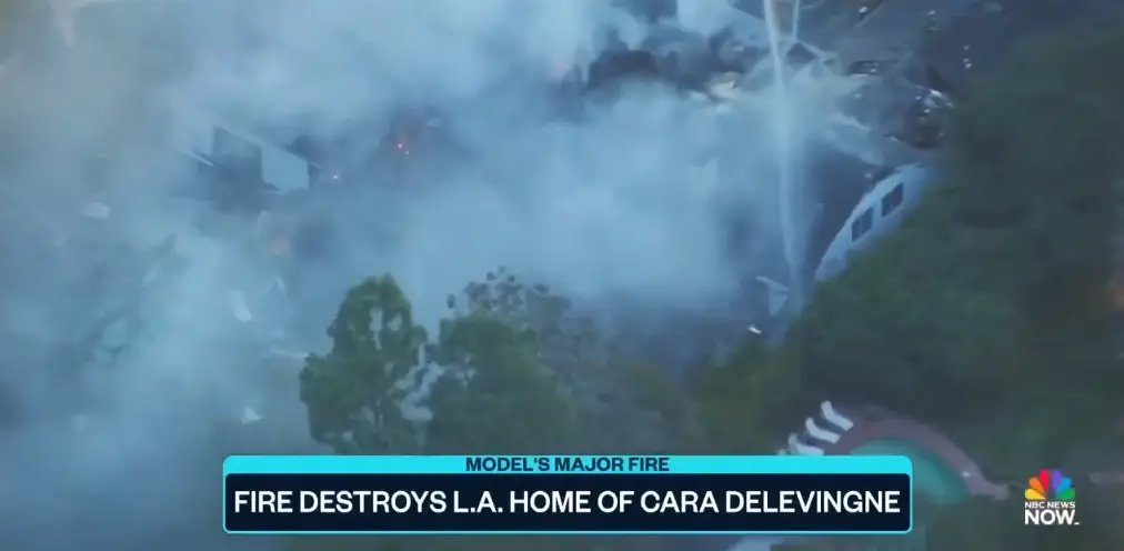 Nearly 100 firefighters arrived to the home to tackle the huge blaze.